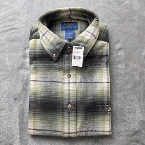Vintage Mervyns Cambridge Classics Button-Up Flannel Shirt Men's Medium NEW